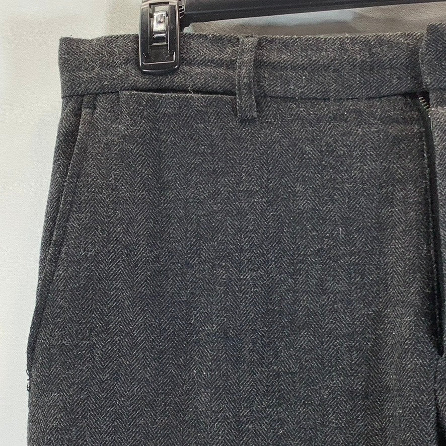 GOODFELLOW & CO Men's Charcoal Herringbone Slim-Fit Pant SZ 36X30