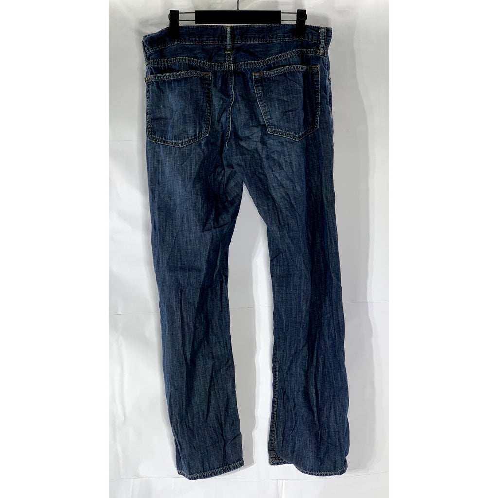 GAP Men's Dark Blue Denim Straight-Leg Five-Pocket Jean SZ 32X30