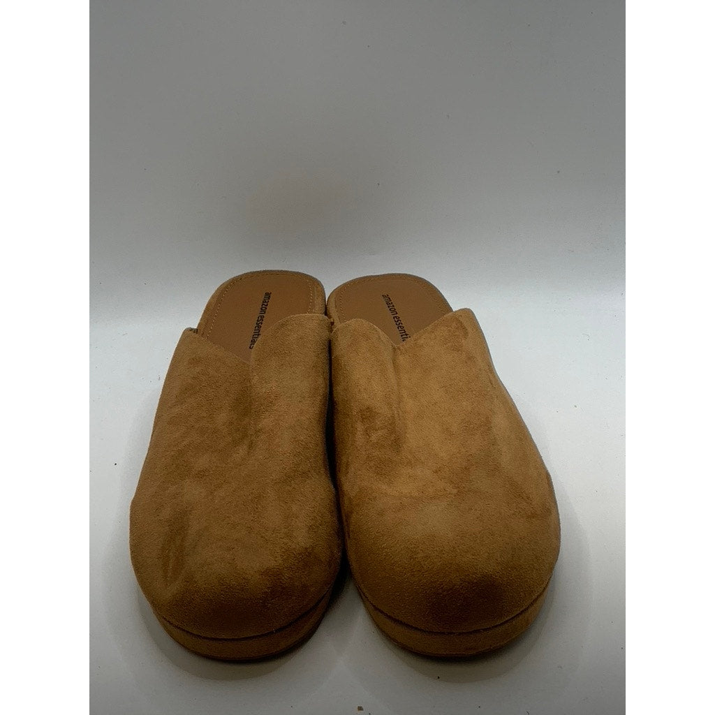 AMAZON ESSENTIALS Women's Tan Slip-On Clogs SZ 8