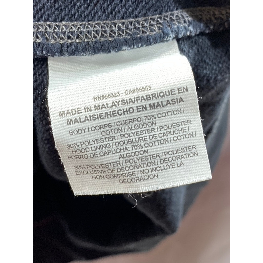 NIKE Men's Blue-Gray Marled Hooded Zip-Up Sweater SZ XL