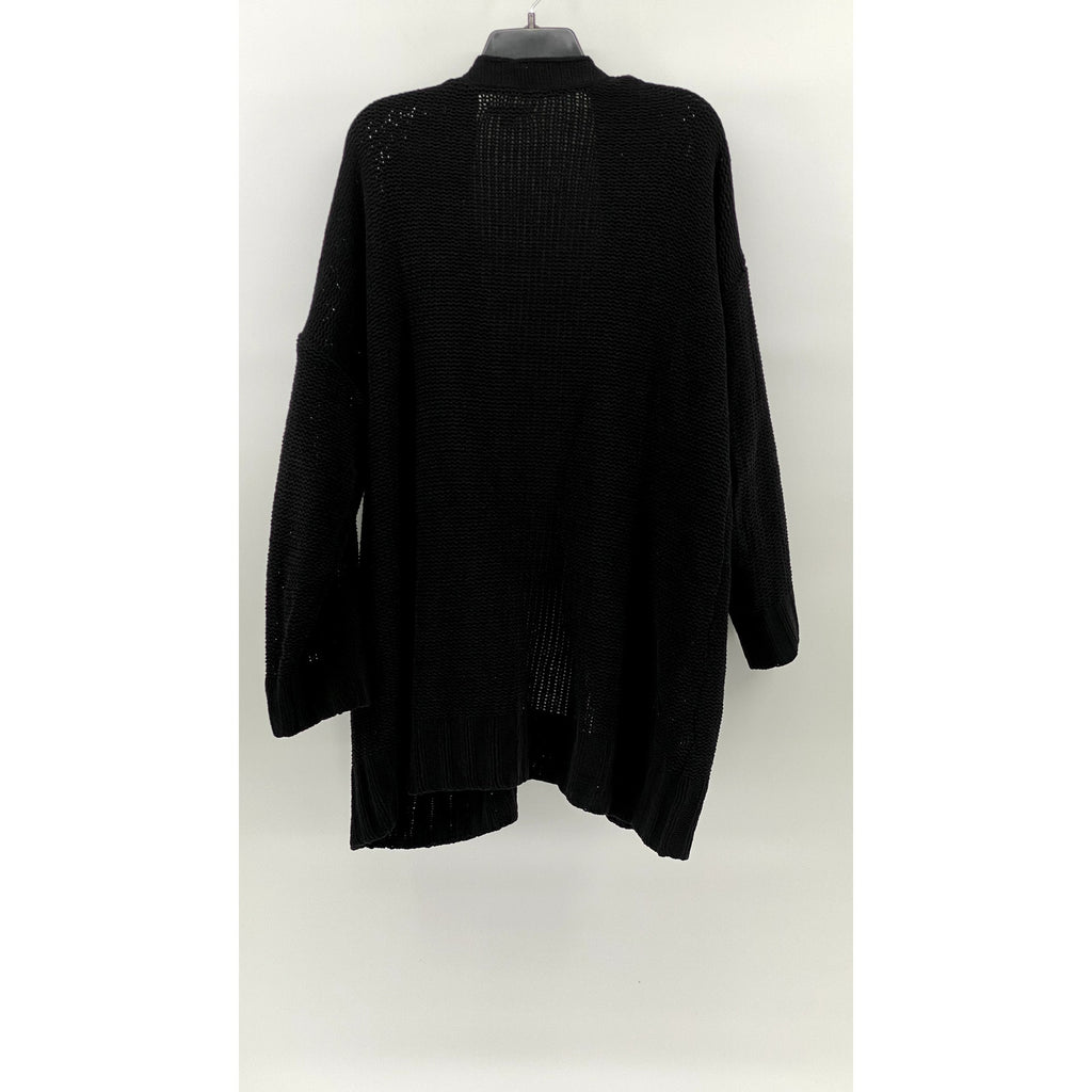 AMERICAN EAGLE Women's Black Knit Open-Front Long Sleeve Cardigan SZ XS/S