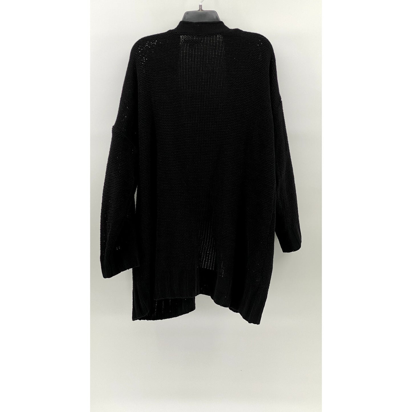 AMERICAN EAGLE Women's Black Knit Open-Front Long Sleeve Cardigan SZ XS/S