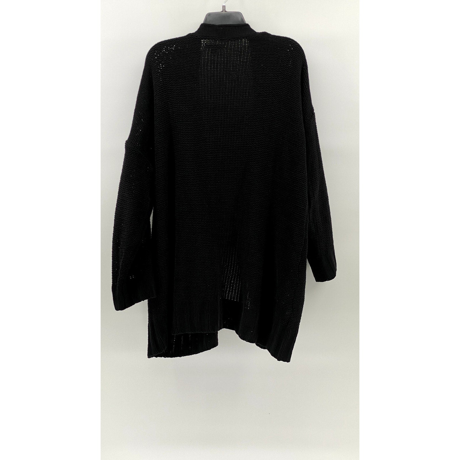 AMERICAN EAGLE Women's Black Knit Open-Front Long Sleeve Cardigan SZ XS/S
