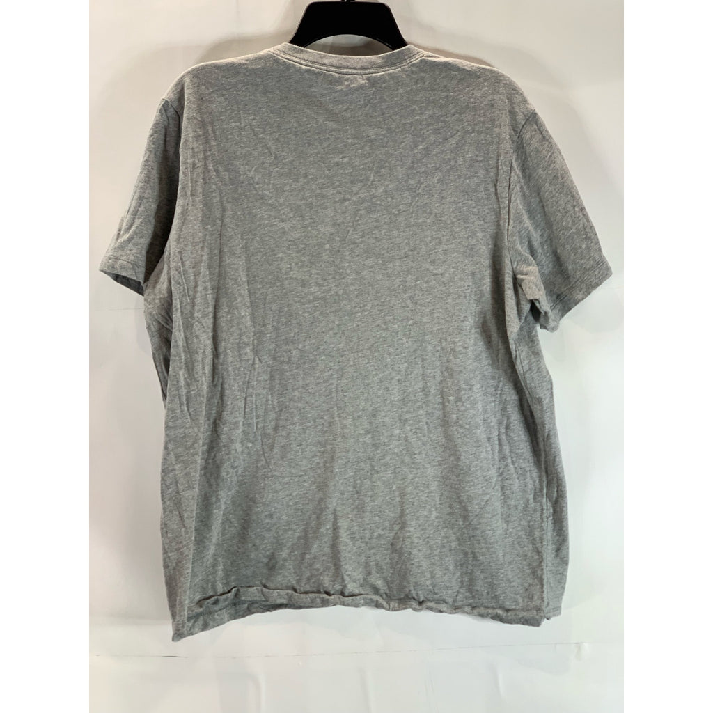 NIKE Sportswear Men's Gray/Black Just Do It Crewneck Short Sleeve T-Shirt SZ L