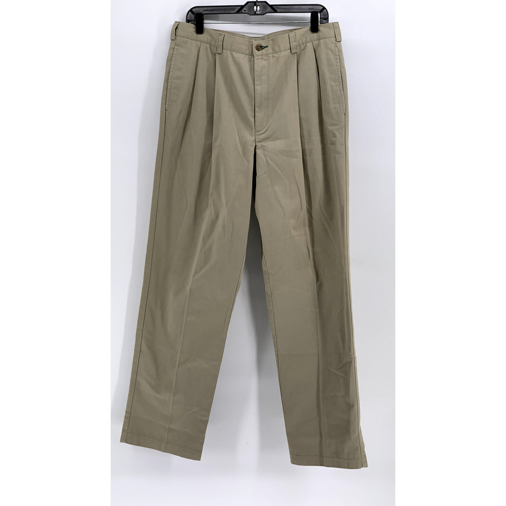 TOMMY HILFIGER Men's Vintage Tan Regular-Fit Straight Leg Pant SZ 34X34