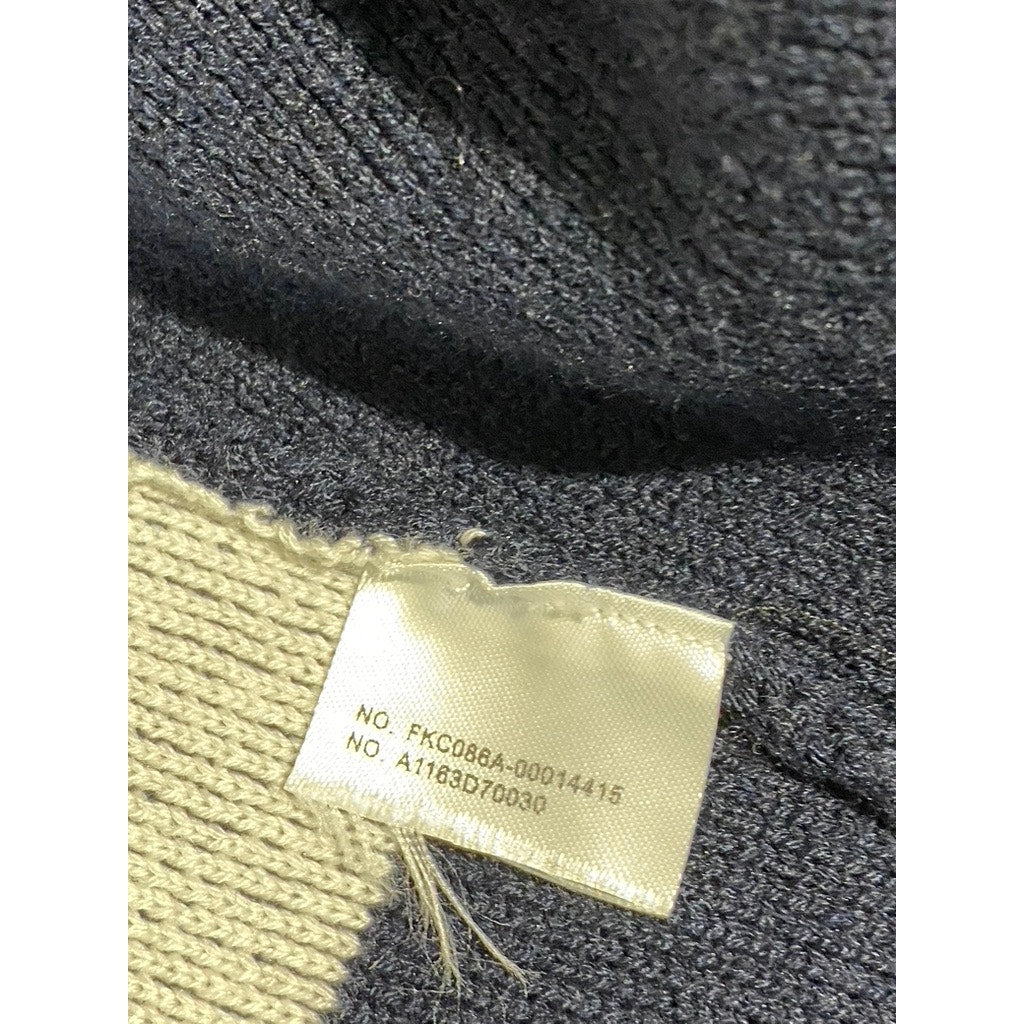 THOM BROWNE New York Women's Navy White Anchor Button-Front Cardigan SZ 0(XS)