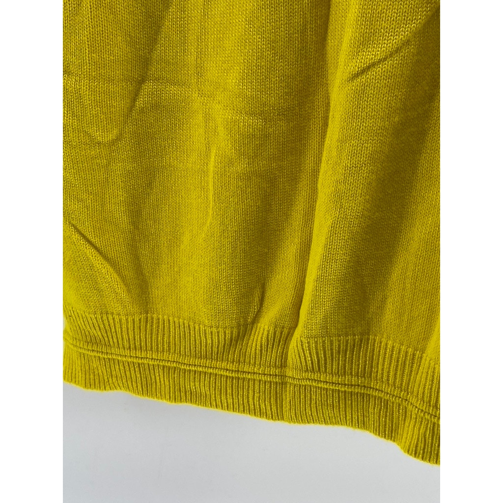 RIHANNA FOR RIVER ISLAND Women's Yellow Back Slash Bodycon Mini Dress SZ 10