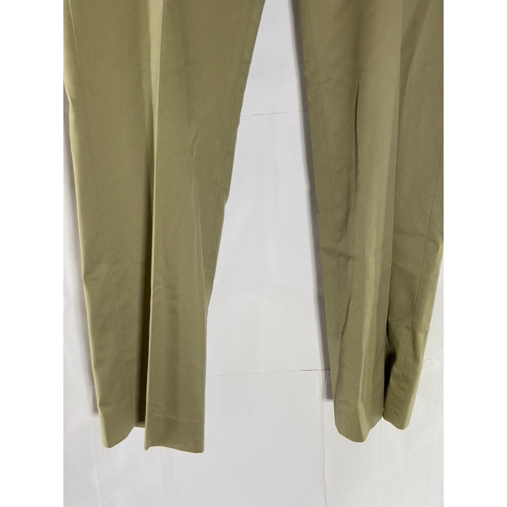 BANANA REPUBLIC Men Tan Graham Cracker Tailored Slim-Fit Non-Iron Pant SZ 33X32