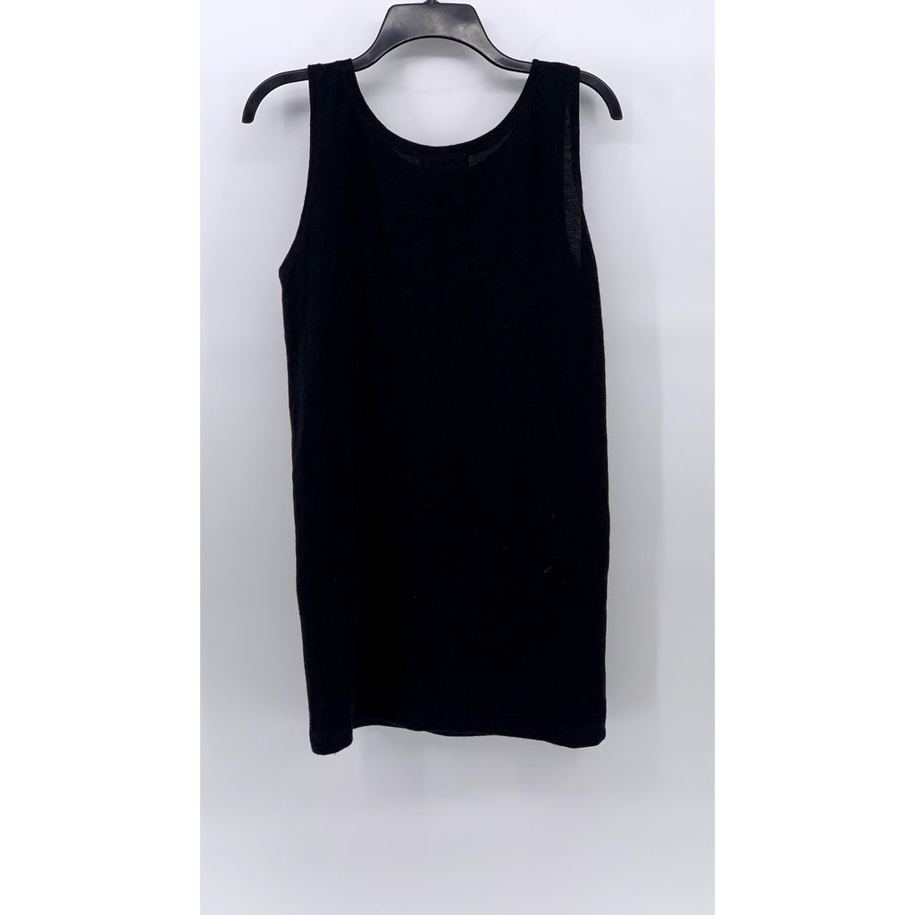 MKM ORIGINALS Men's Black Solid Knit Wool Scoop-Neck Casual Tank SZ S
