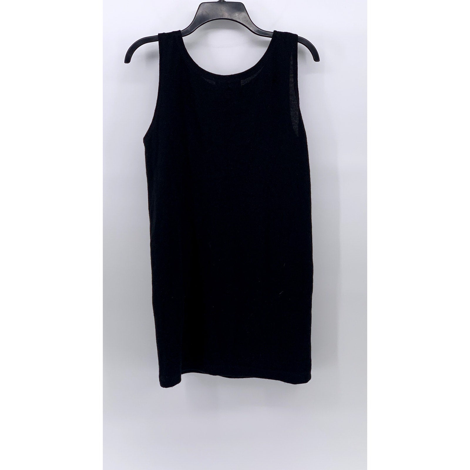 MKM ORIGINALS Men's Black Solid Knit Wool Scoop-Neck Casual Tank SZ S