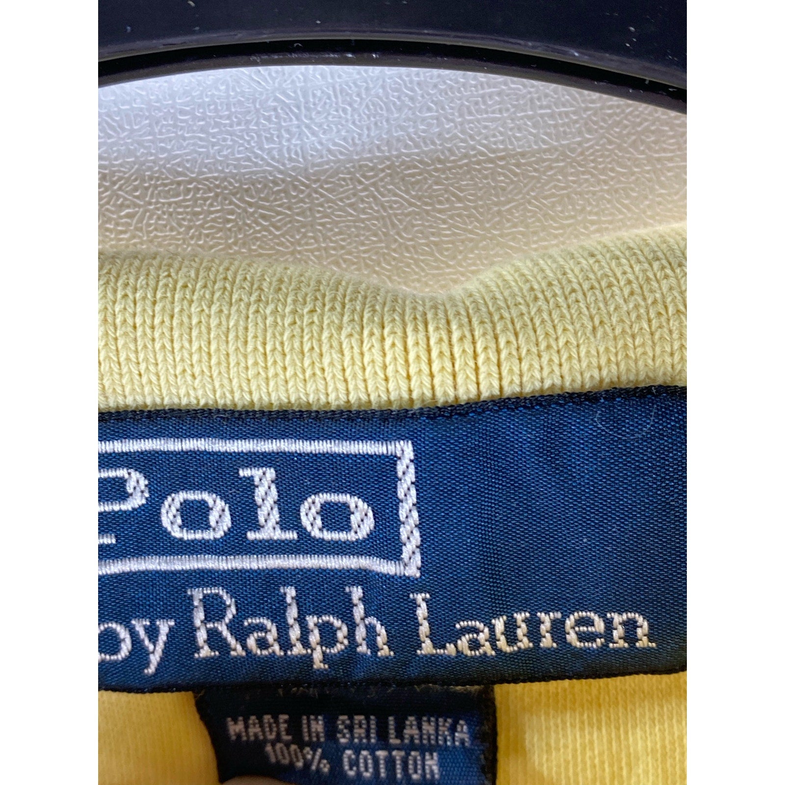 POLO BY RALPH LAUREN Men’s Yellow Regular-Fit Short Sleeve Polo Shirt SZ S