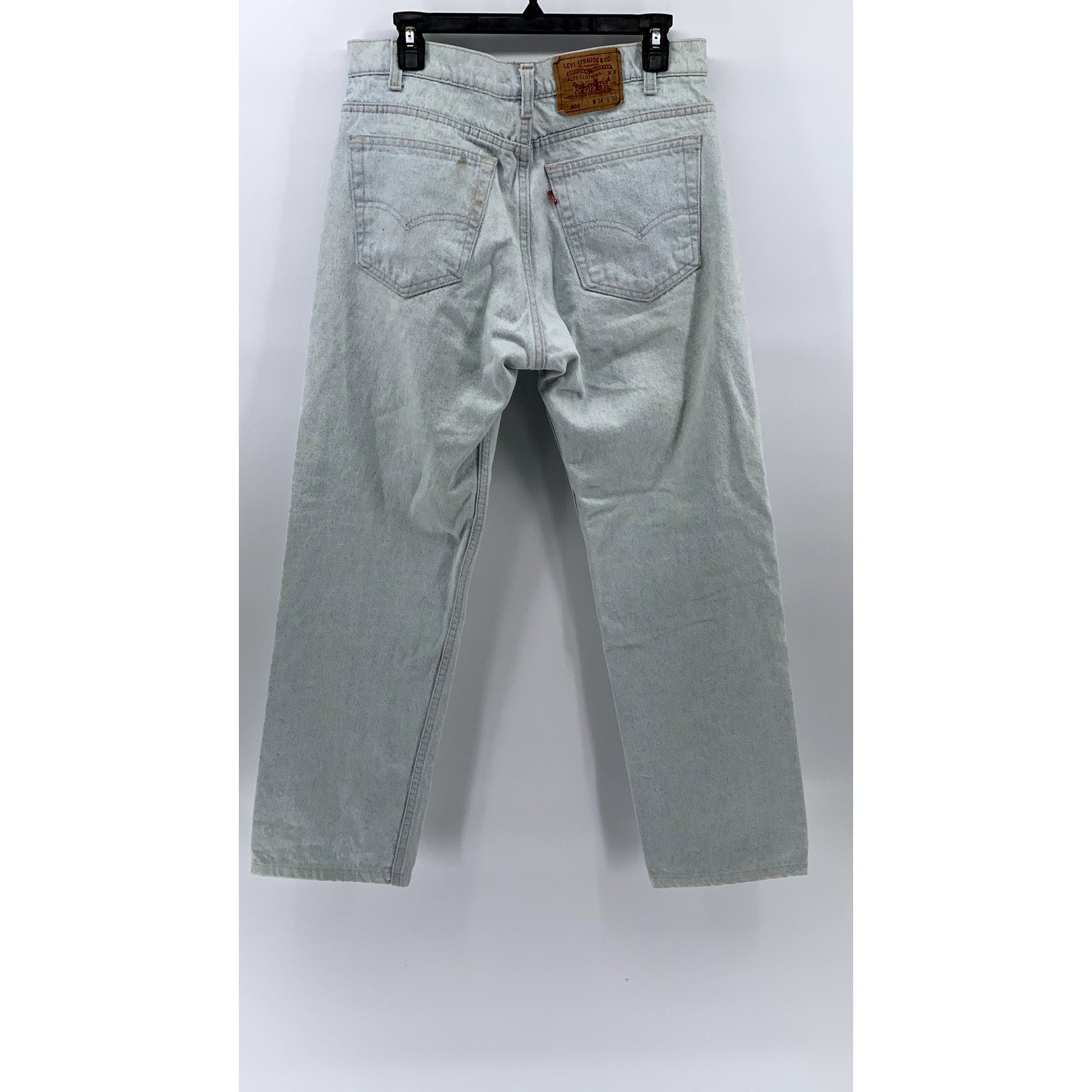 LEVI'S Men's Light Wash Vintage 90'S Straight Leg Regular Fit Jeans SZ 34X30