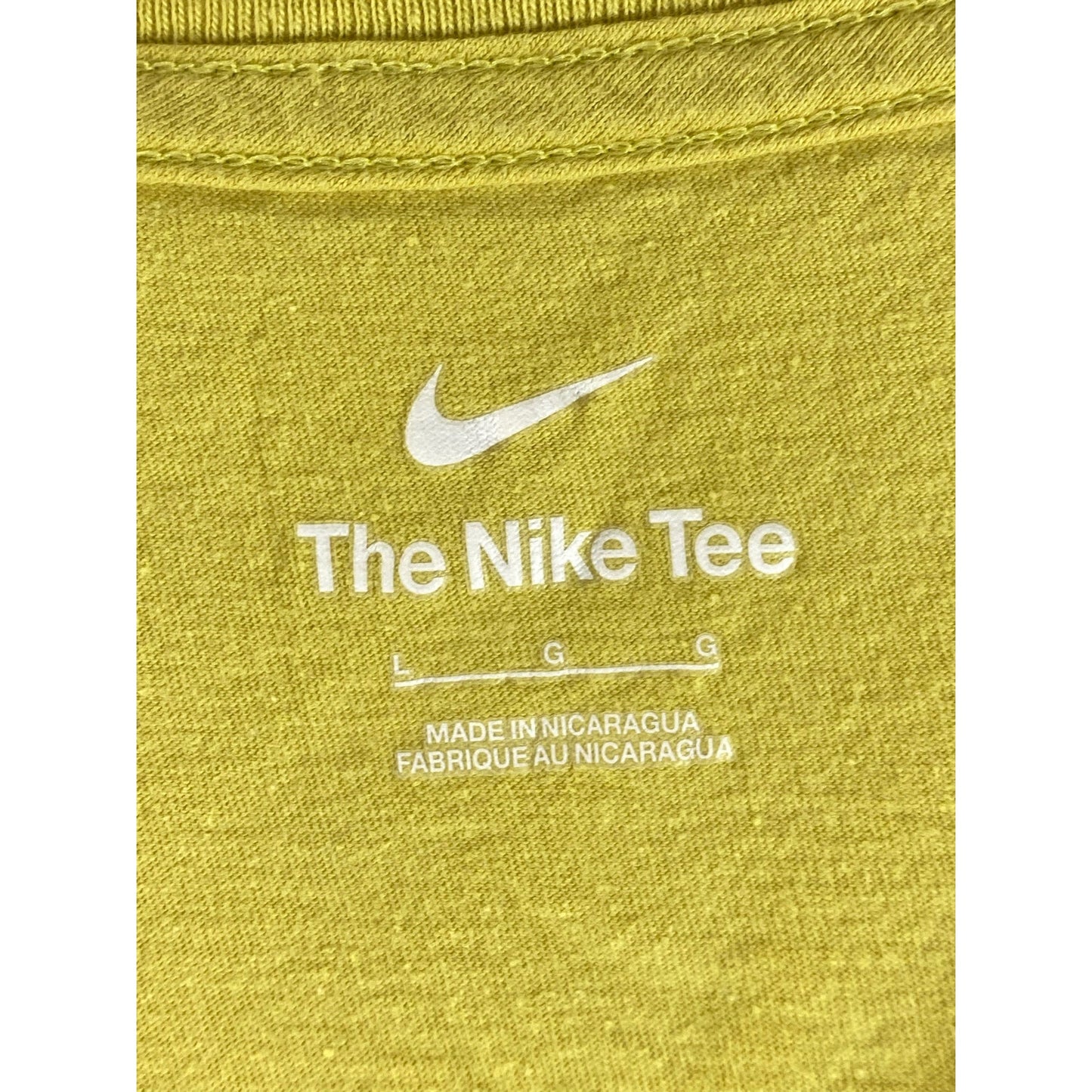 NIKE Men's Yellow Crewneck Grow Your Sole Graphic Short Sleeve T-Shirt SZ L