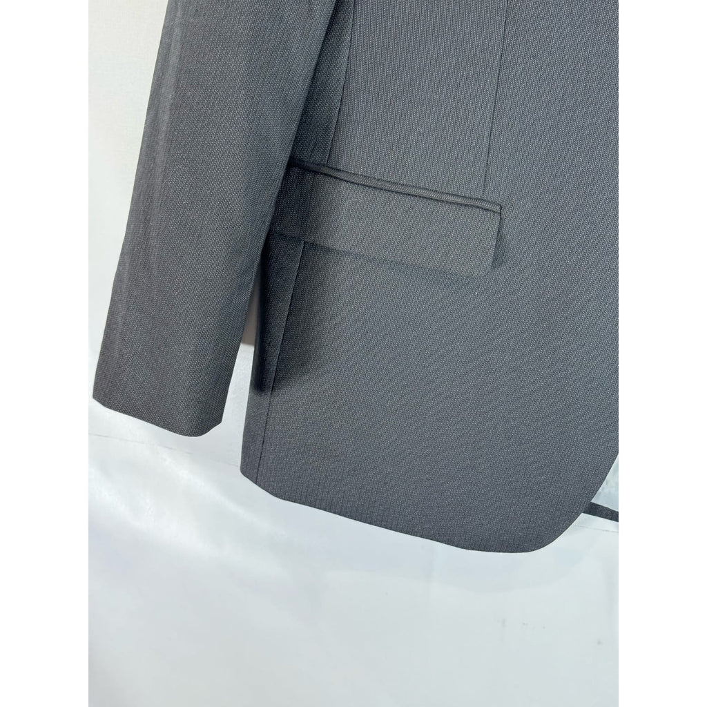 CARAVELLI Men's Black Extra Slim Single Breast Two-Button Blazer SZ 42