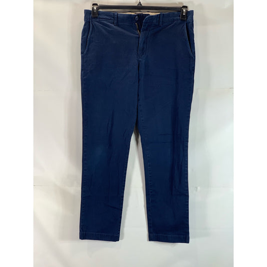 J. CREW Men's Blue 770 Straight-Fit Stretch Pants SZ 34X32