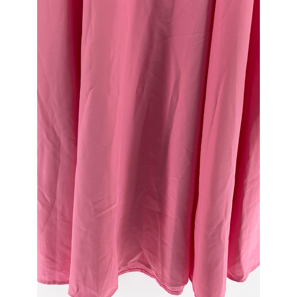 UNBRANDED Women's Light Pink Sweetheart Neckline A-Line Maxi Dress SZ M