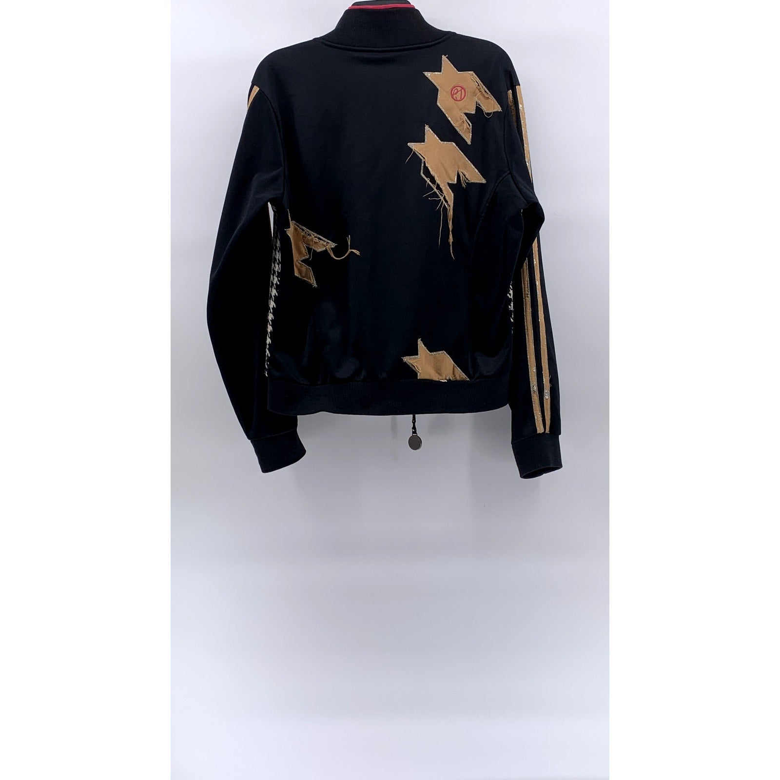 PEPE JEANS Women’s Vintage Black-Beige Hundstooth Double Zip Up Jacket SZ S