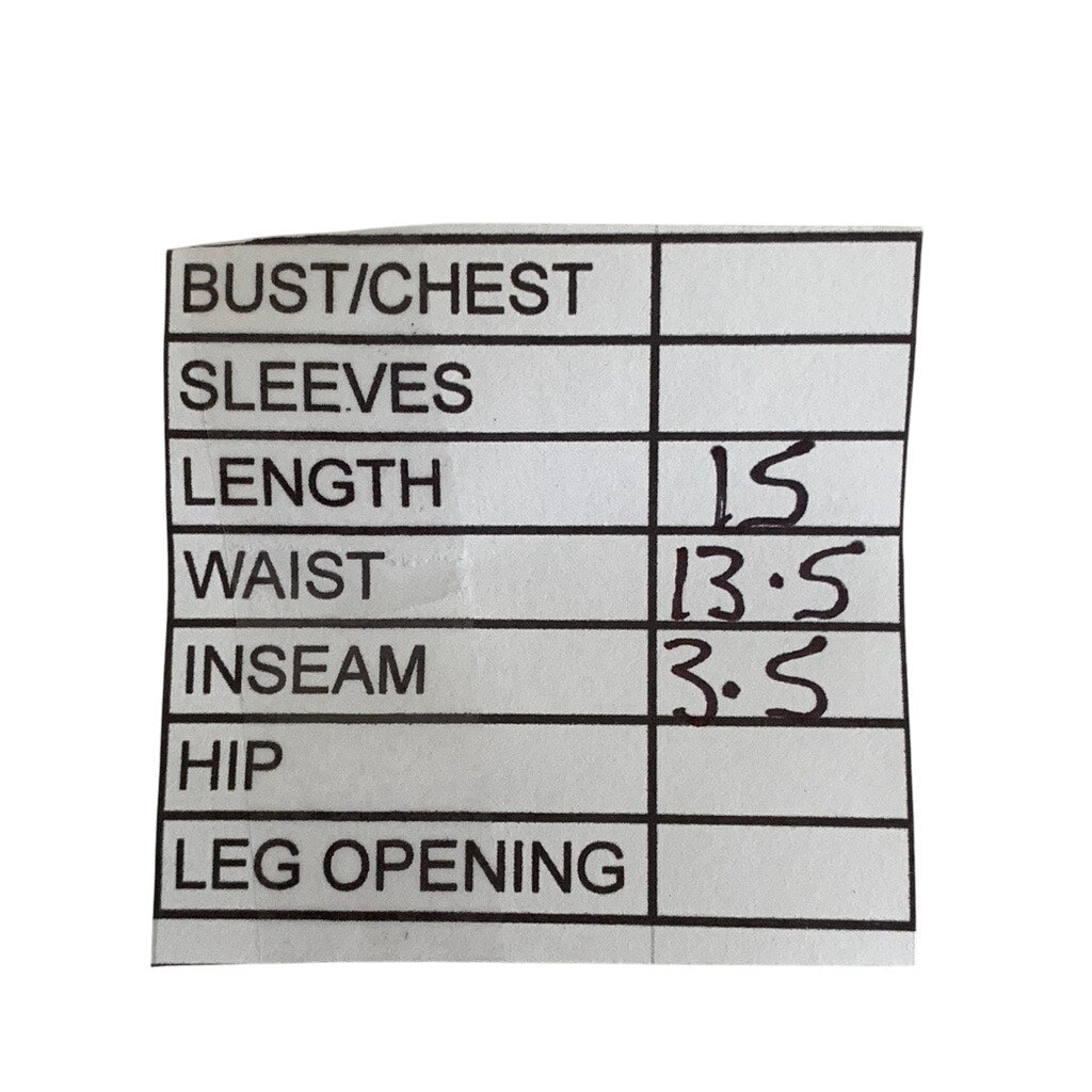 ZARA Women’s Blue-White Striped High-Rise Denim Casual Shorts SZ 27