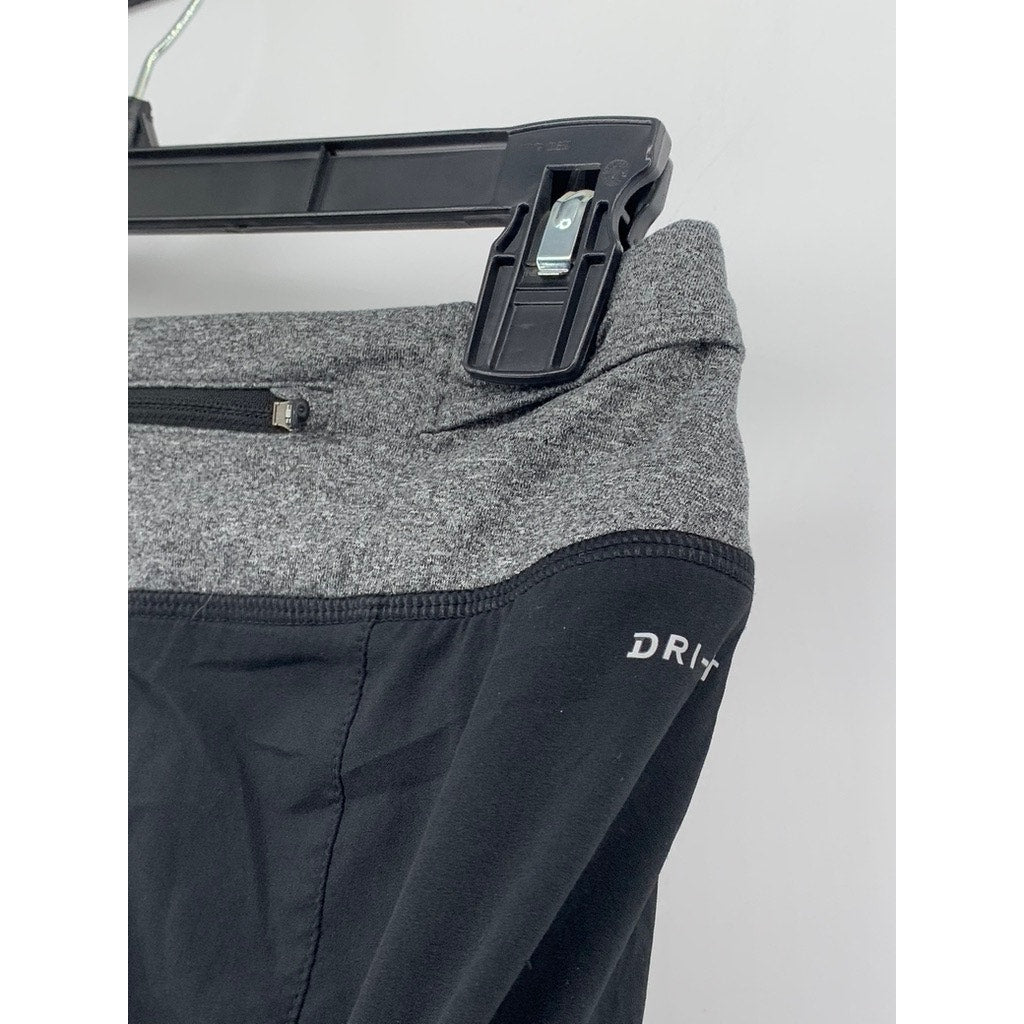 NIKE Women's Black-Gray Dri-Fit Active Shorts SZ XS