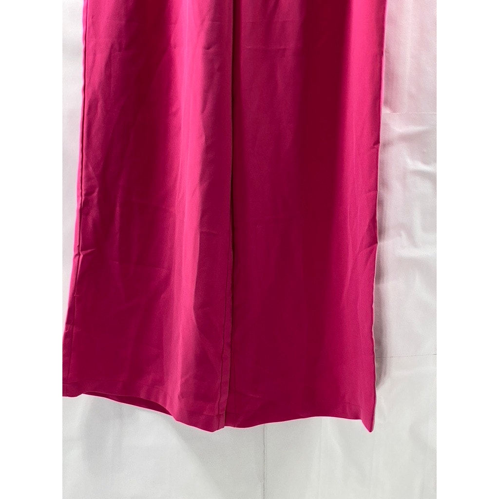 FOREVER 21 Women’s Fuchsia Long Wide-Leg Pant SZ L