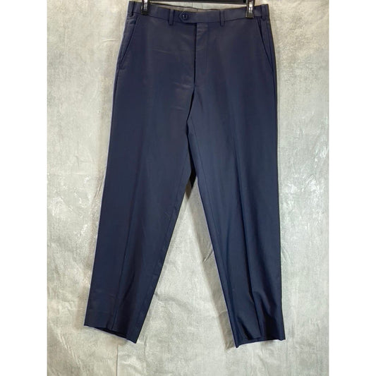FELLINI UOMO Men's Navy Straight-Leg Suit Pants 36R