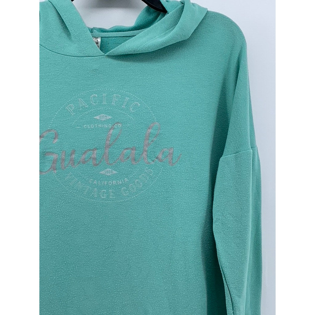 ARTISANS Women's PACIFIC CLOTHING CO. Teal Gualala Hoodie SZ M