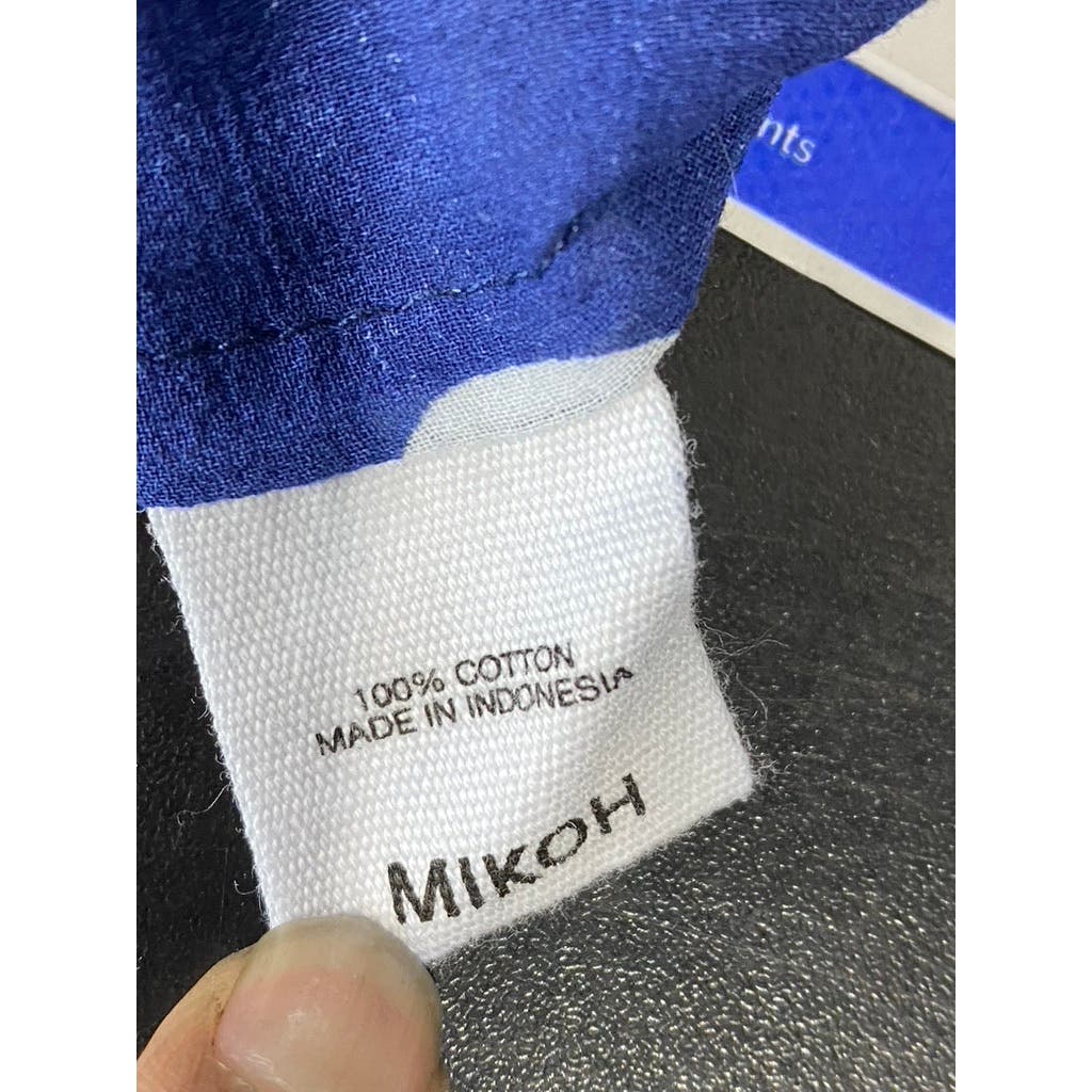 MIKOH Women's Delia Navy Polka Dot Maxi High Slit Elastic Waist Skirt SZ 2