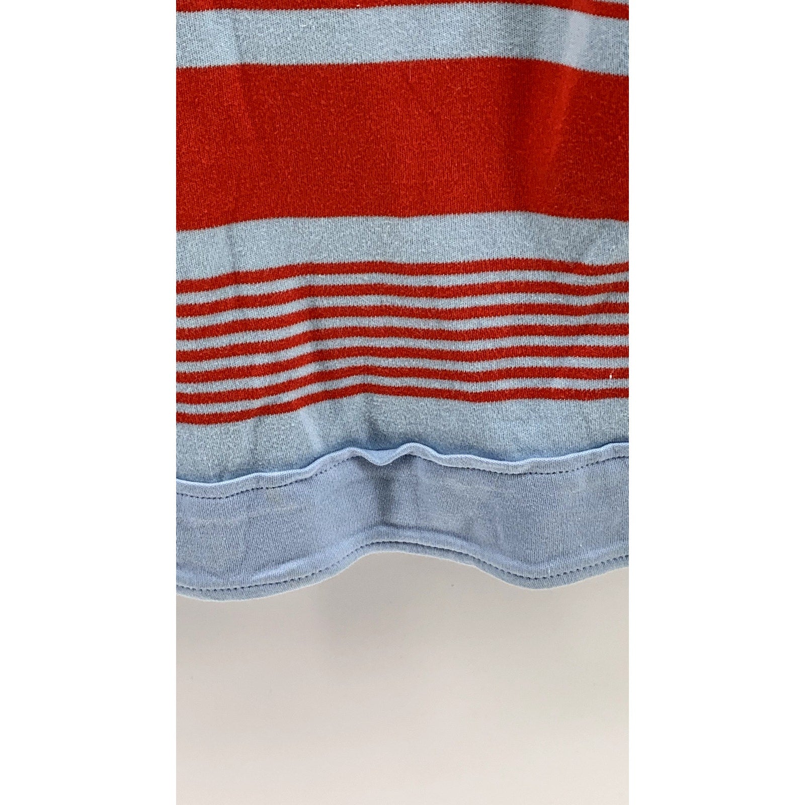 LACOSTE L!VE Unisex Blue-Red Striped Opening Ceremony Polo Shirt SZ XS