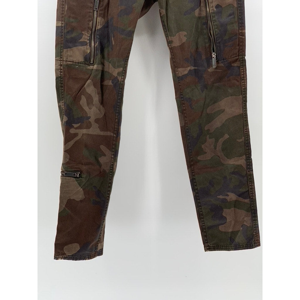 JOHN VARVATOS STAR USA Men's Green Camo Cargo Skinny Jeans SZ 29
