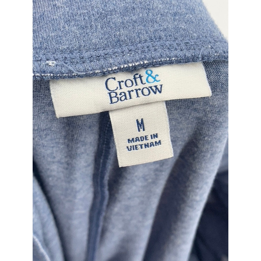 CROFT & BARROW Women's Blue Cotton-Blend Mini Skort SZ M