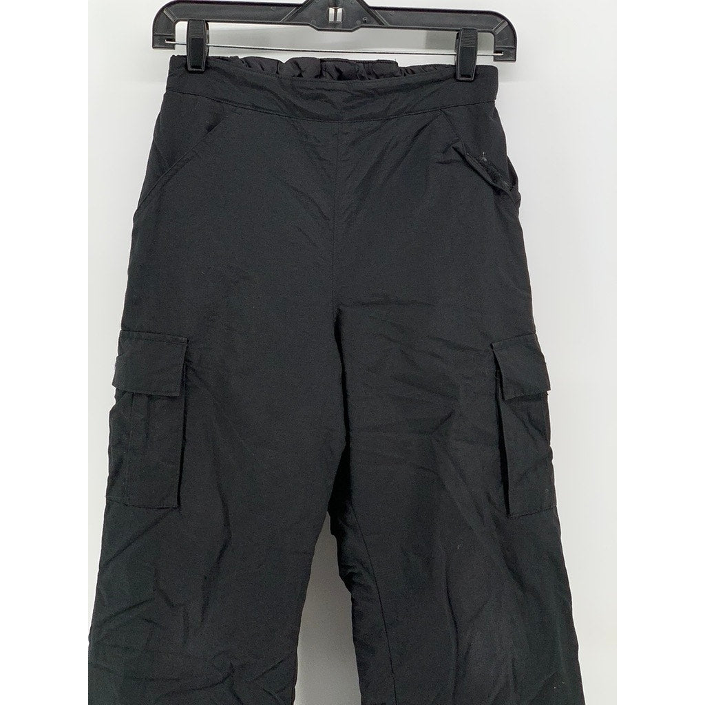COLUMBIA Kids' Black Solid Cargo Straight-Leg Snow Pant SZ 10/12