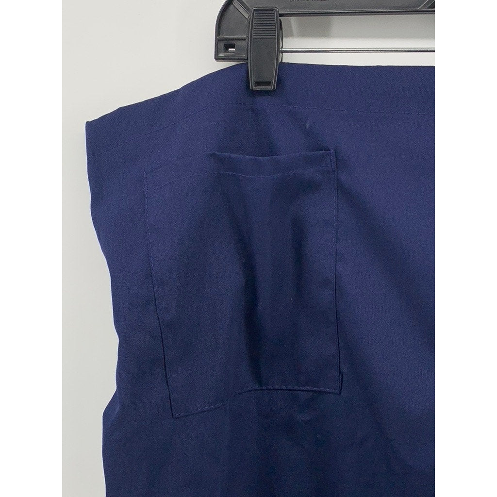 FUNDAMENTALS Men's Navy Solid Straight Leg Scrub Pants SZ M