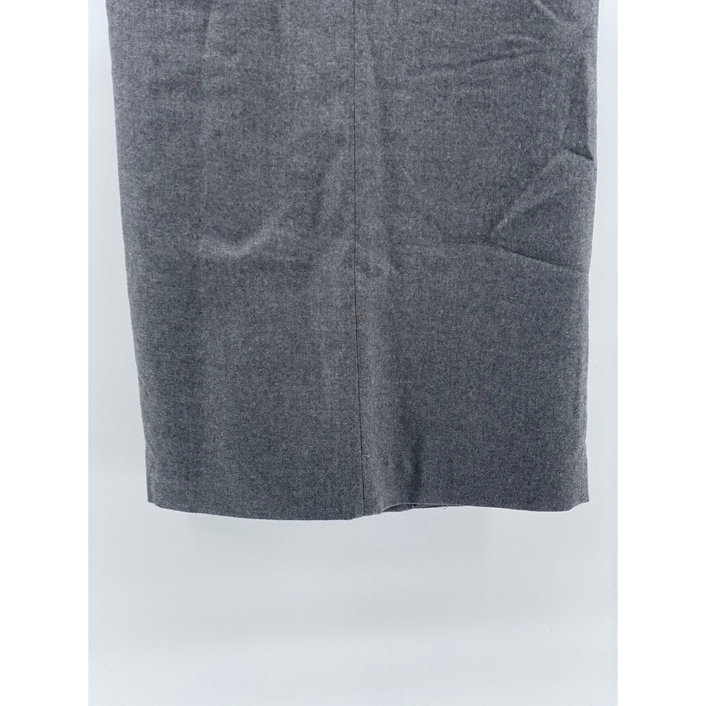 DESIGNS BY DEREK MARTIN Women's Vintage Gray Wool Straight Midi Skirt SZ 6