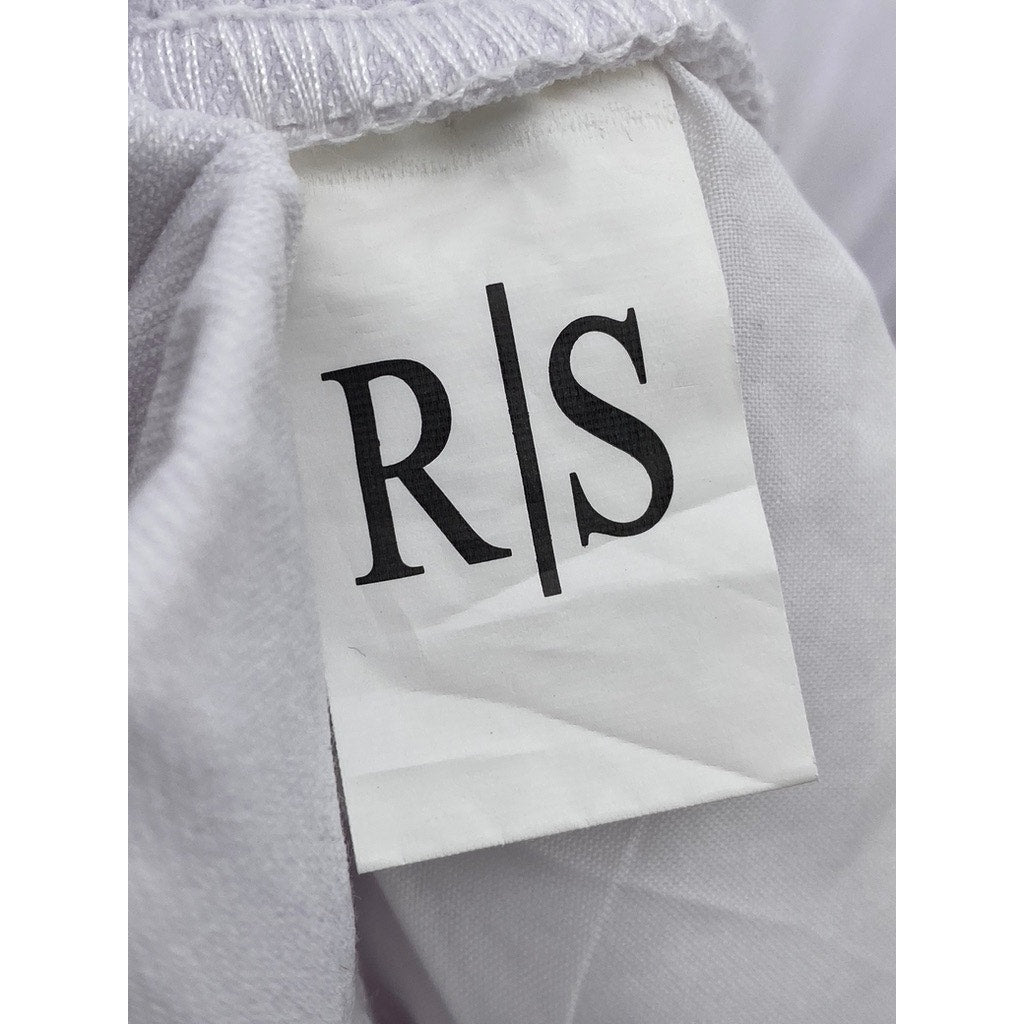 ROMA STUDIO Women's White Regular-Fit Drawstring Pull-On Shorts SZ XL