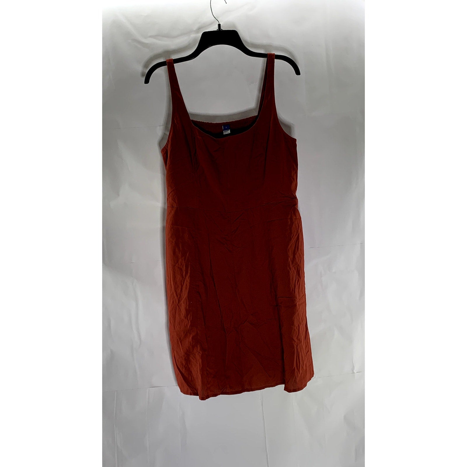 OLD NAVY Women's Flame Scarlet Red Sleeveless Smocked Bodice Tank Mini Dress SZL