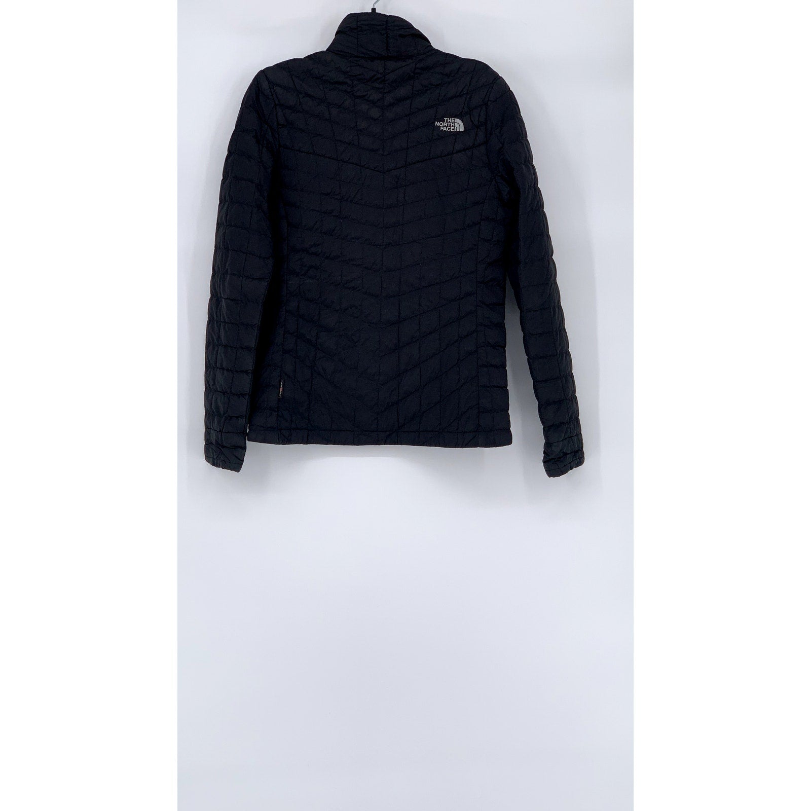 THE NORTH FACE Women's Black Zip-Up Stand Collar Thermoball Jacket SZ S