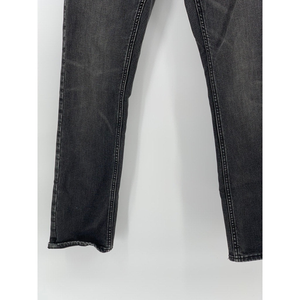 OLD NAVY Men's Black Denim Regular-Fit Slim-Leg Five-Pocket Jeans SZ 29X30