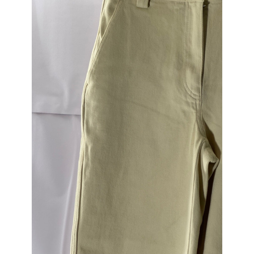 SUNDAY BEST Women's Beige Straight-Leg Denim Jeans SZ 2
