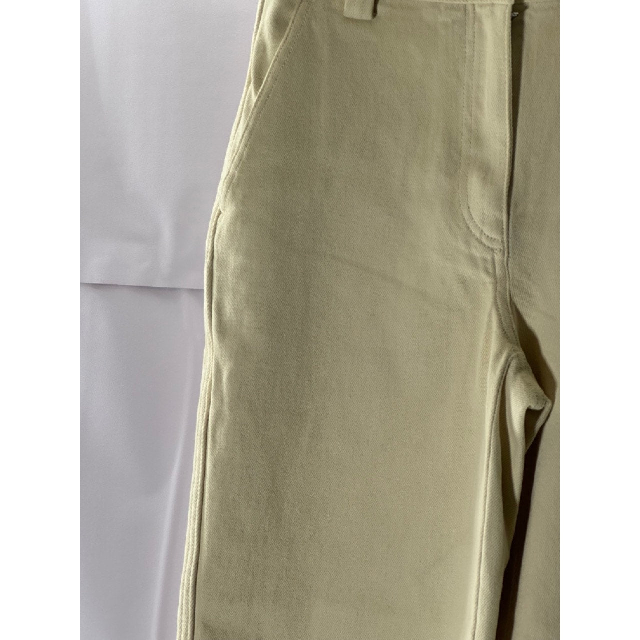 SUNDAY BEST Women's Beige Straight-Leg Denim Jeans SZ 2