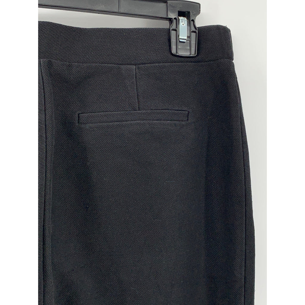 MICHAEL MICHAEL KORS Women's Black Striped Wide-Leg Pull-On Pants SZ M