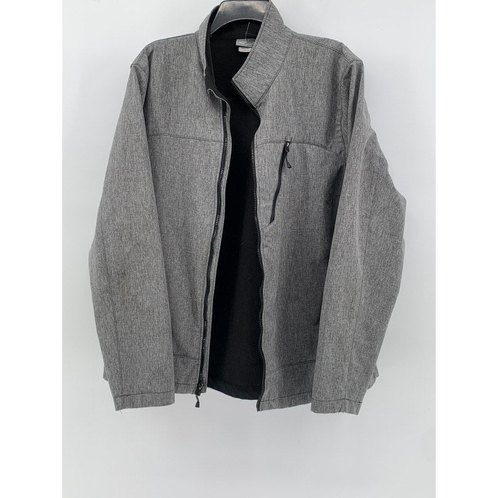 CHAMPION Men's Gray Zip-Up Long Sleeve Venture Dry Jacket SZ L