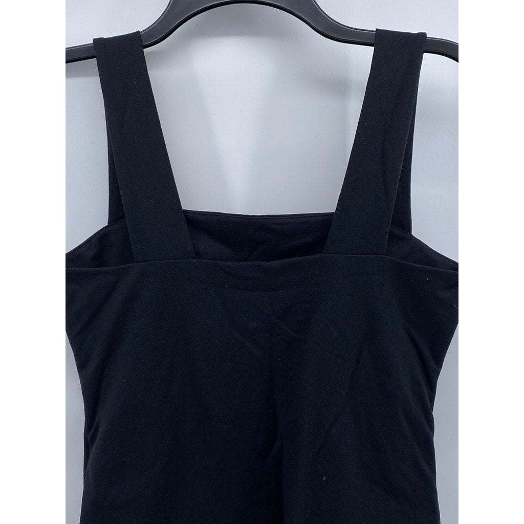 ABERCROMBIE & FITCH Women’s Black Square-Neck Soft A&F Collection Bodysuit SZ S