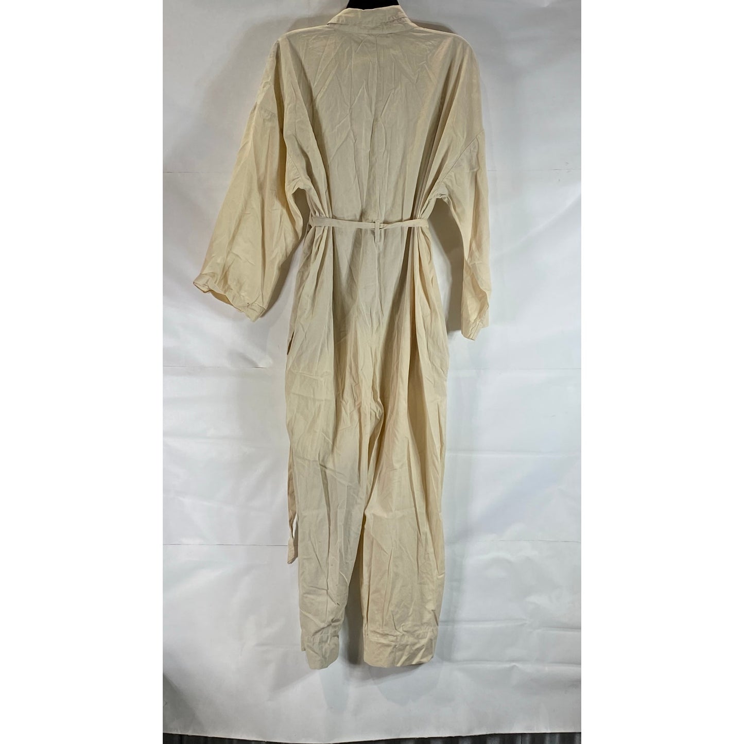 FREE PEOPLE X Revolve Women's Beige Cameron Shirt Tie-Waist One Piece SZ M