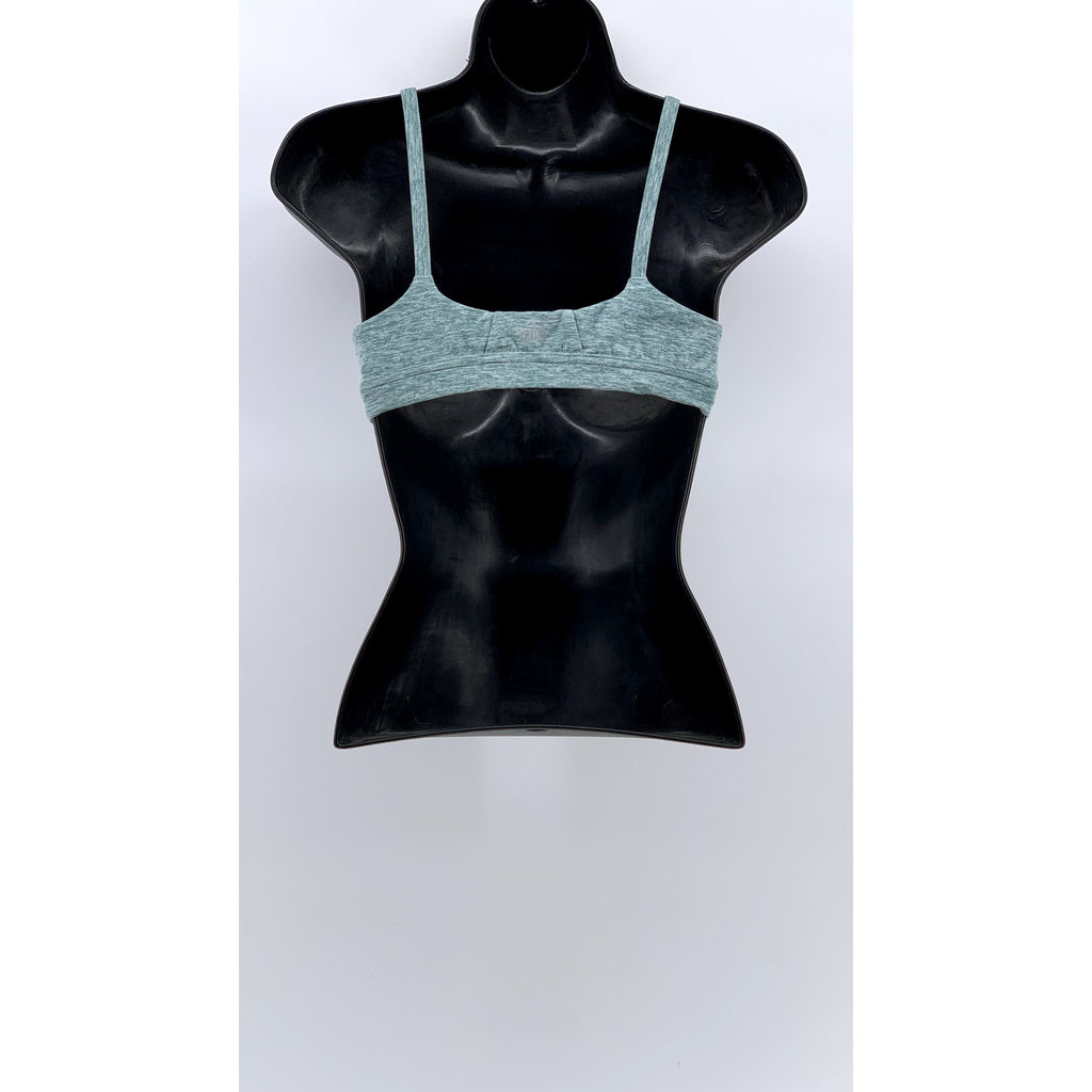 ALO YOGA Women's Heather Blue-Gray Lounge Bralette Bra SZ S