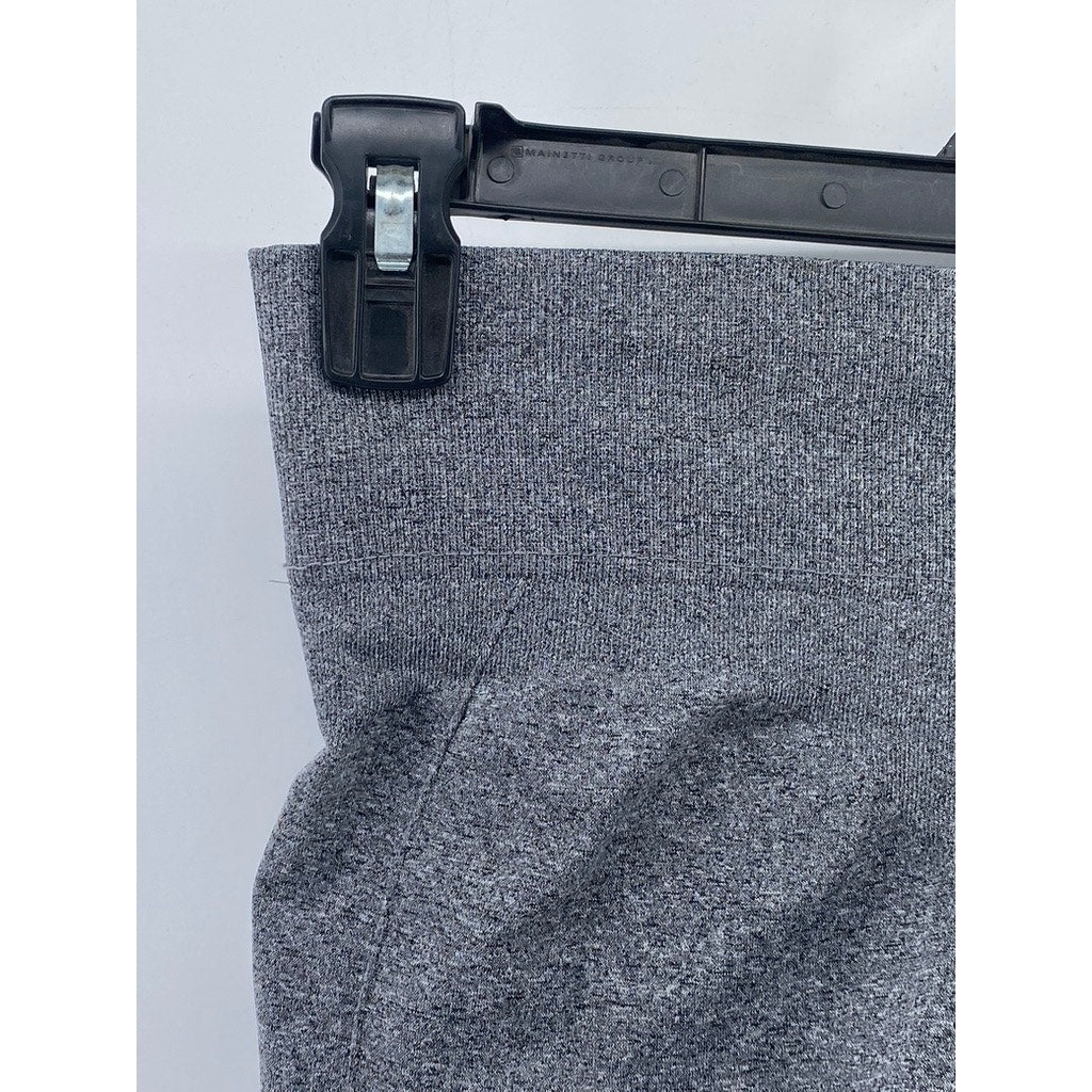 UNBRANDED Women's Gray Pull-On Casual Stretch Pocketless Shorts SZ S