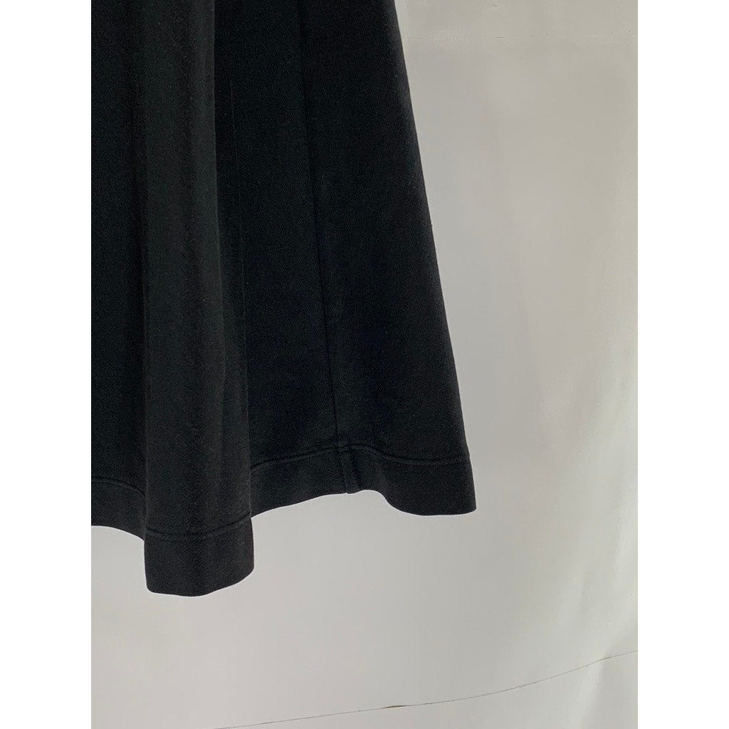 UNIQLO Women's Black Solid Pull-On A-Line Mini Skirt SZ M