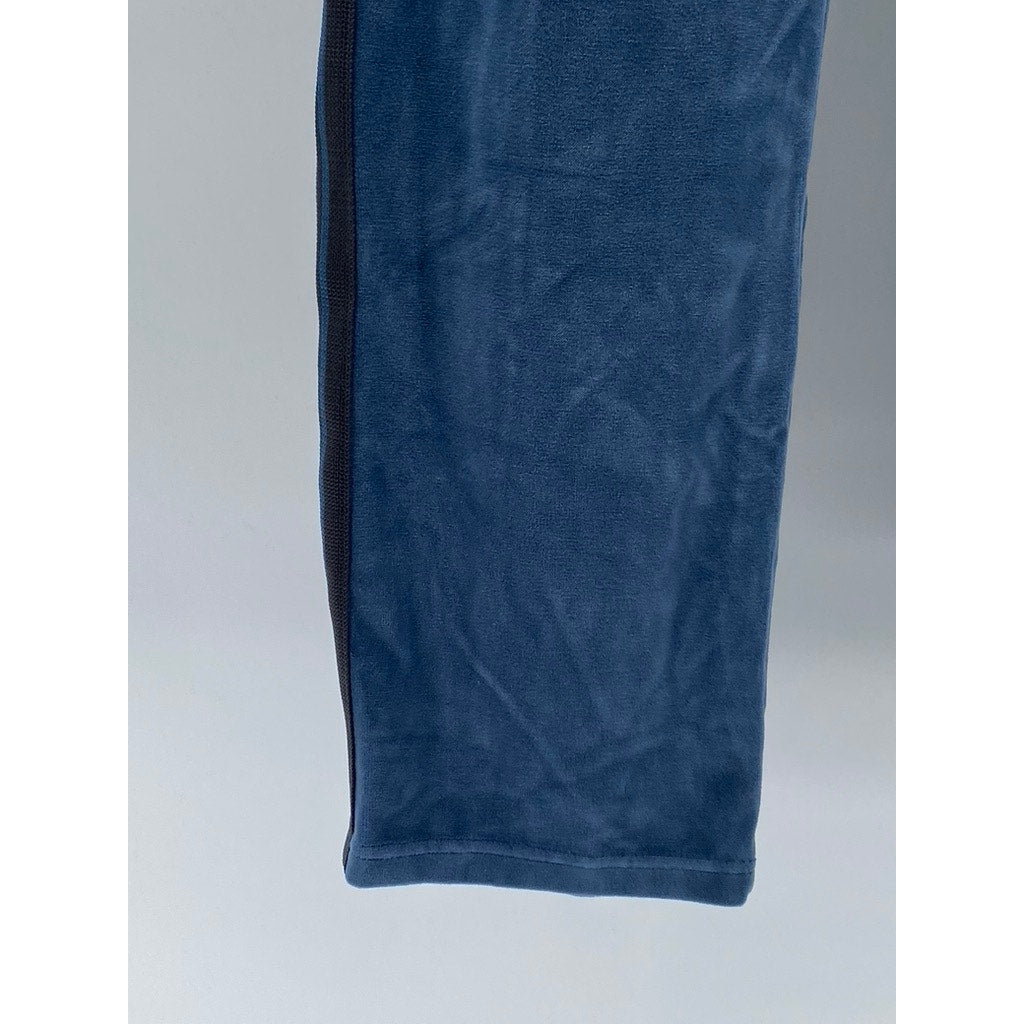 NEEDLES Men's Blue Velour Side-Striped Pull-On Straight-Leg Track Pants SZ M