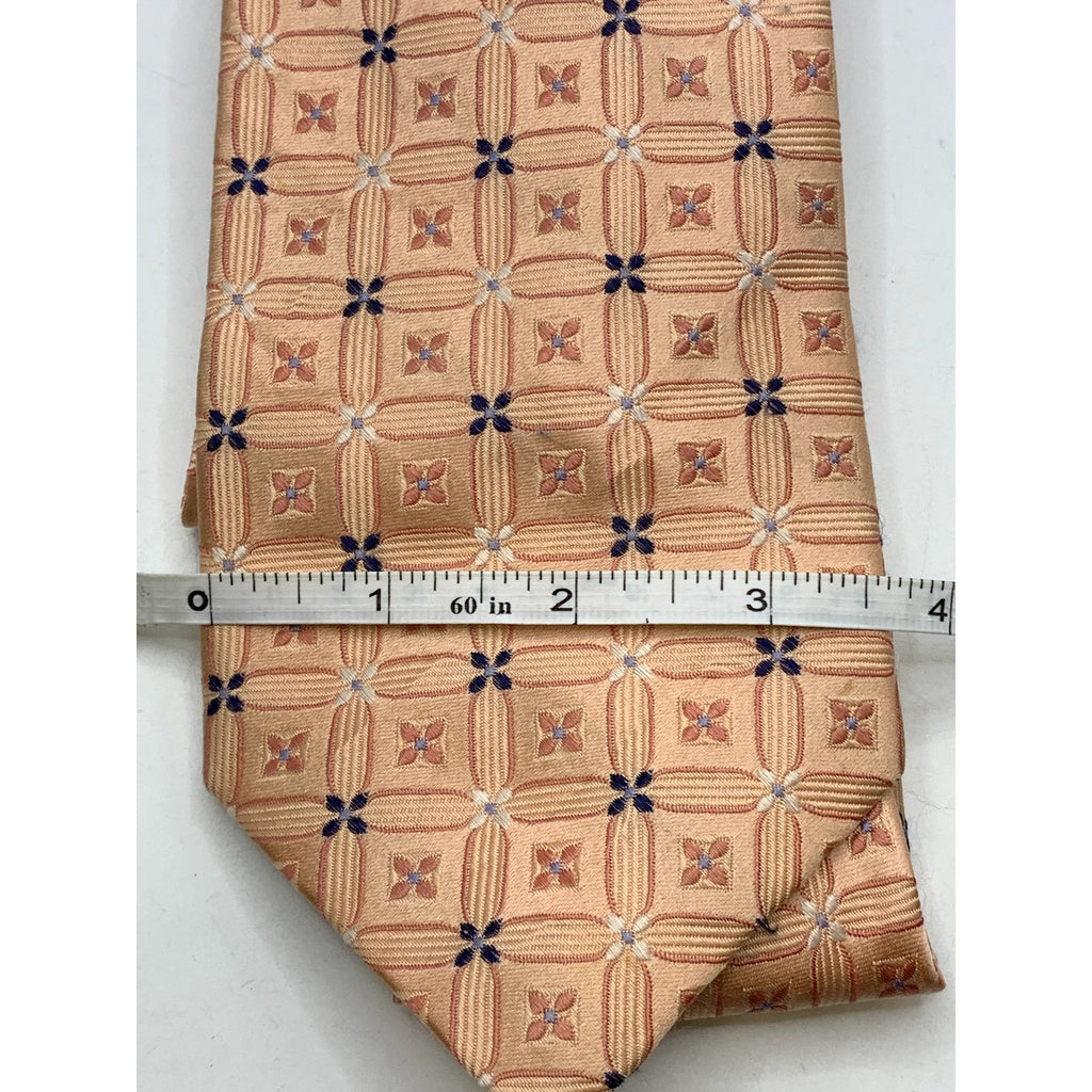 CLUB ROOM Men's Vintage Silk Floral Beige Regular Tie OS