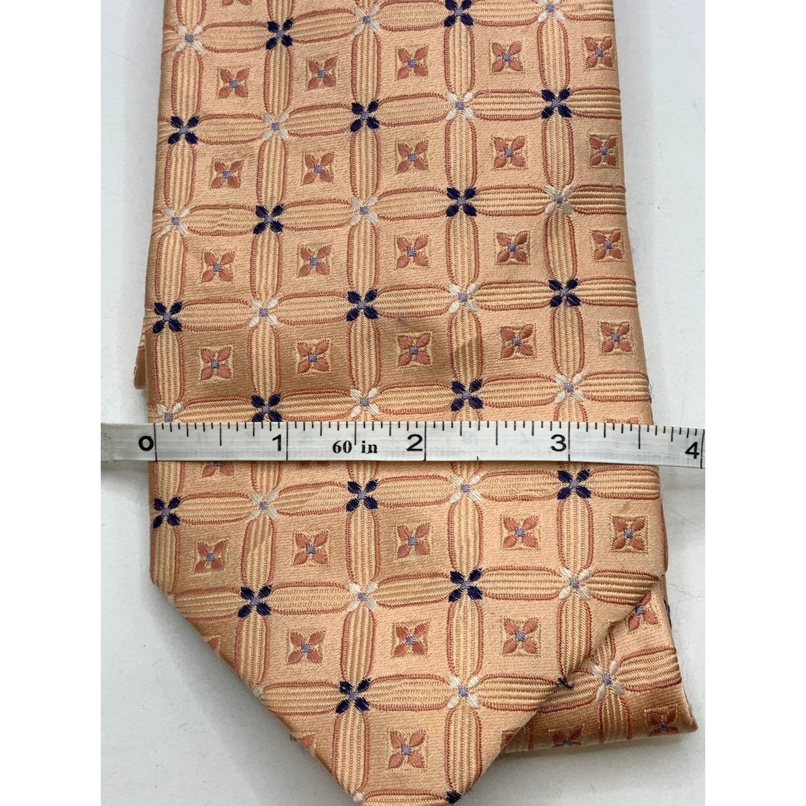 CLUB ROOM Men's Vintage Silk Floral Beige Regular Tie OS