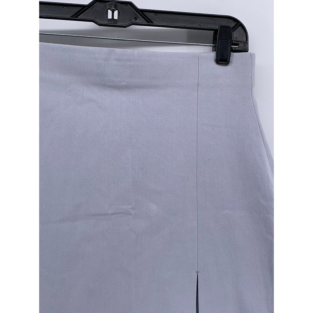 VERTIGO Women's Lilac Solid A-Line Mini Skirt SZ 10